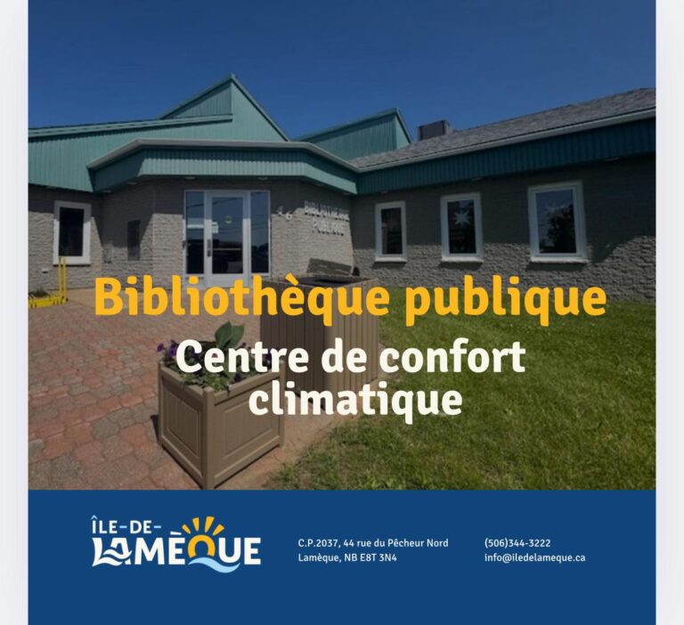 Centre de confort climatique- Bibliothèque publique de Lamèque